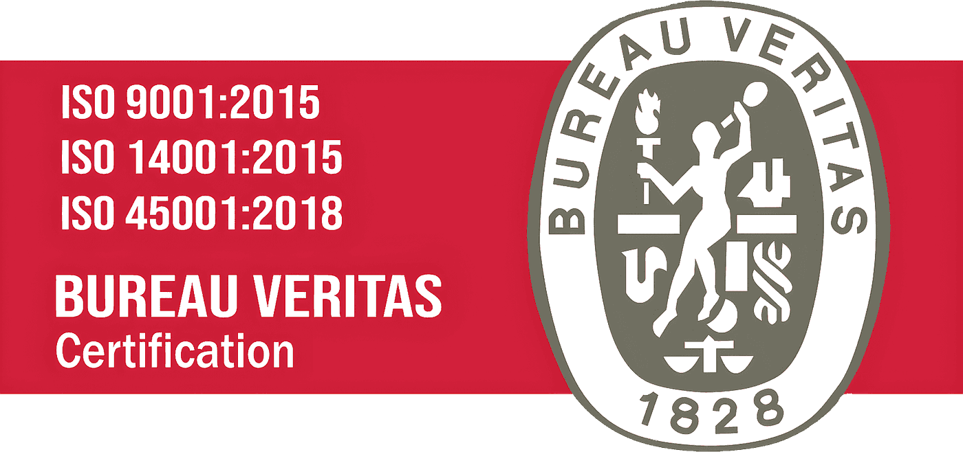 Certificación Bureau Veritas - ISO 9001:2015, ISO 14001:2015, ISO 45001:2018